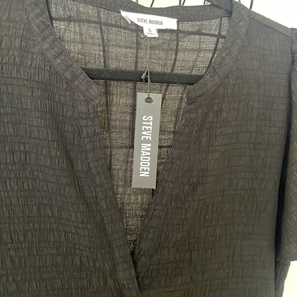 NWT STEVE MADDEN LIGHTWEIGHT BLACK MINI DRESS - Picture 2 of 7